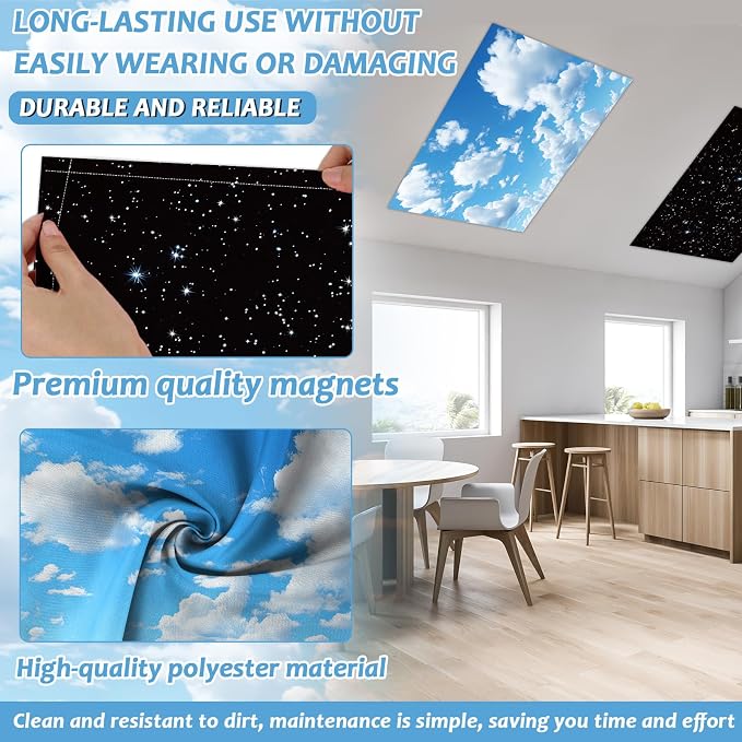 Wiooffen 6 Pcs Fluorescent Light Cover - Image 3