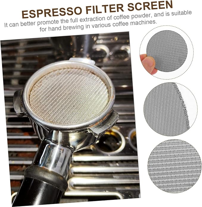 Lurrose Espresso Screen Stainless Steel Filter Mesh - Image 4