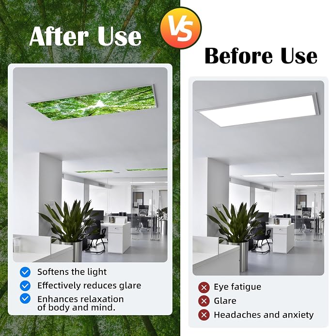 ANGSYLTH 2 Pcs Fluorescent Light Covers - Image 3