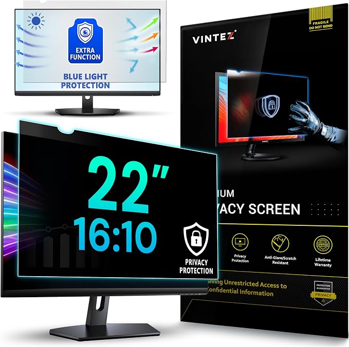 VINTEZ 22 Inch 16:10 Privacy Screen by VINTEZ