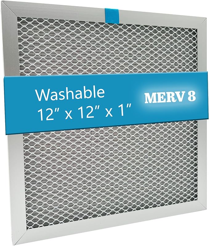 Washable Electrostatic Furnace Air Filter, MERV 8, Aluminum Reusable Filter by wioAIR