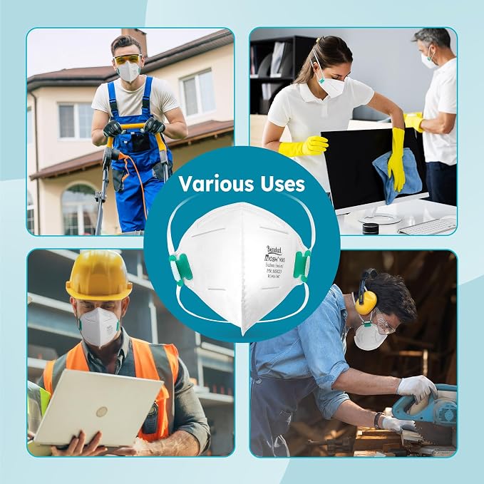 LotFancy N95 Mask for Adults, NIOSH Particulate Respirator, N95 Face Mask for - Image 8