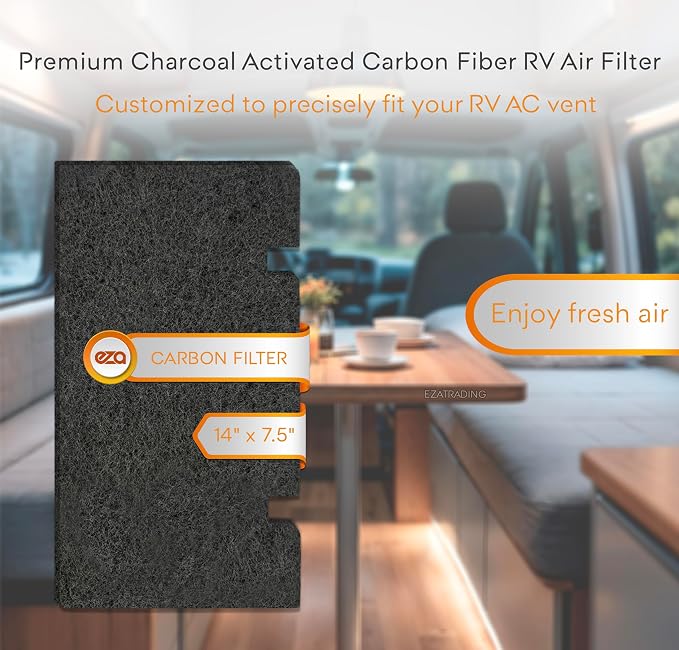 RV Premium Charcoal Activated Carbon Fiber Air Conditioner Filter - Image 3