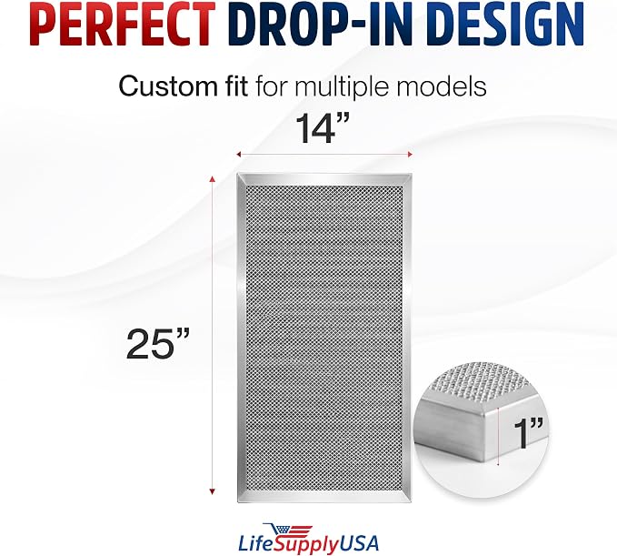 14x25x1 Electrostatic Air Filter, MERV 8, Reusable Furnace AC/HVAC Filter - Image 6