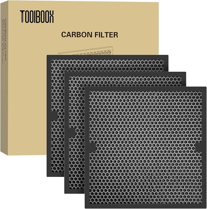 3 Packs Carbon Filter Replacement Set by TOOLBOOX