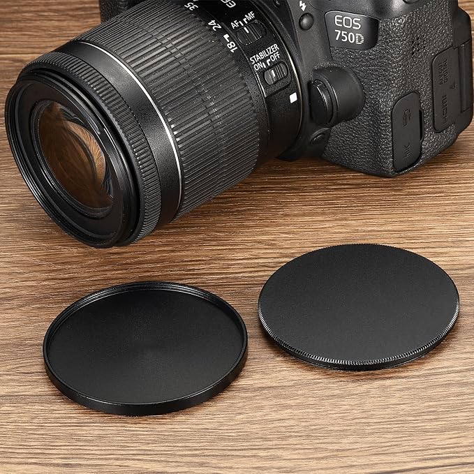 PATIKIL 55mm Lens Cap, Camera Lens Cap Cover Universal Lens Filter Stack Cap - Image 5