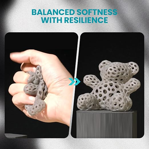SUNLU Flexible 3D Printer Resin 2KG, 66A 3D Printing Resin - Image 5
