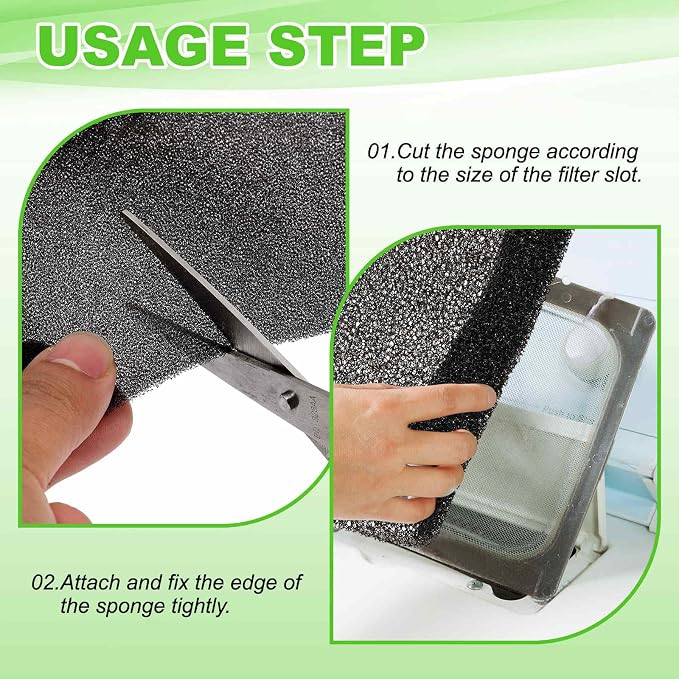 Fan Replacement Filters 4 Pcs Fan Filter Foam Sponge - Image 4