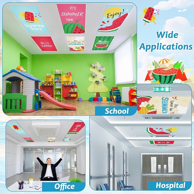 8 Pcs Fluorescent Light Covers - Image 4