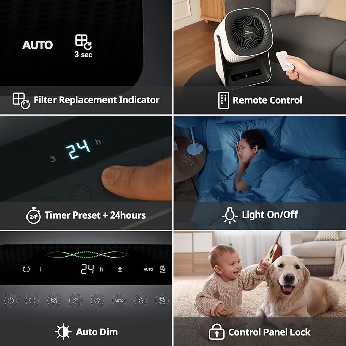 COWAY Air Purifier for Home Bedroom, 2-in-1 - Image 7