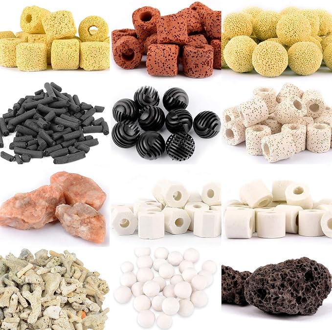 Aquarium Filter Media: 12-in-1 Bio Balls & Ceramic Rings Kit by Mei+Ting