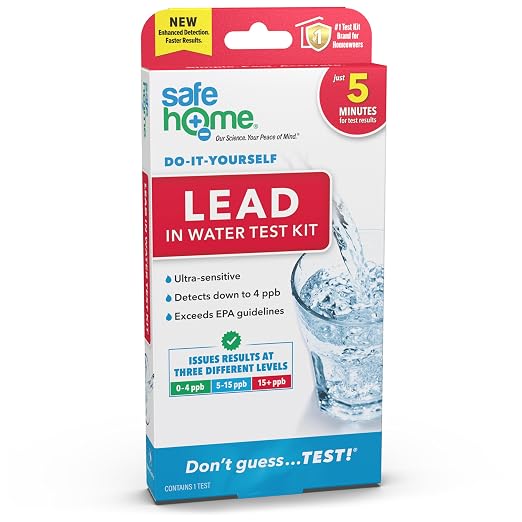 Safe Home® DIY Lead in Drinking Water Test Kit – Advanced Detection to 4 PPB – by SafeHomeWaterQualityTestKits