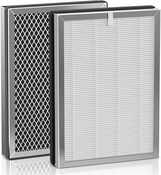 25 Replacement Filter for 25 Air Purifier S1/W1/B1, 3-in-1 True HEPA Activated by Cabiclean