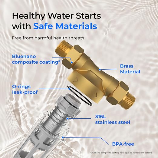 Waterdrop Spin Down Sediment Filter, Backwash Whole House Water Filter System - Image 7