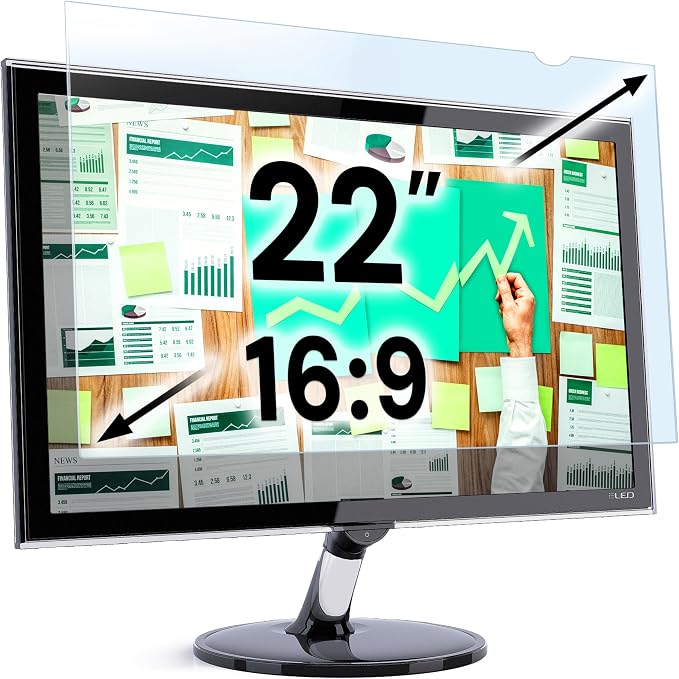 VINTEZ 22 inch Blue Light Blocking Screen Protector Panel by VINTEZ
