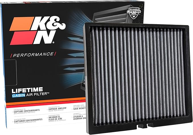 K&N LIFETIME Cabin Air Filter: Premium, Clean Air by KNEngineeringInc