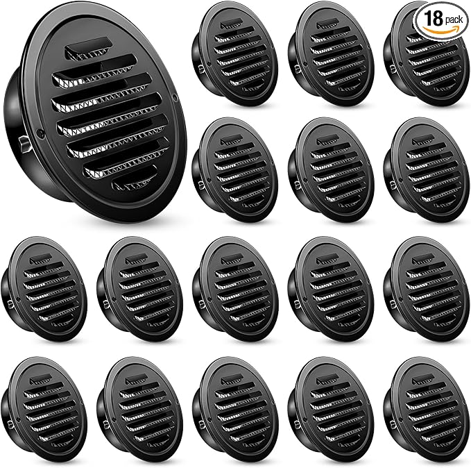 Zonon 18 Pcs Stainless Steel Soffit Vents 4 Inch Round Dryer Vent Cover by Zonon