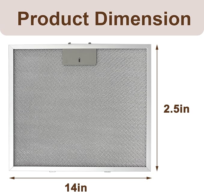 5MU30 Aluminum Mesh Filter Replacement Set Compatible - Image 3