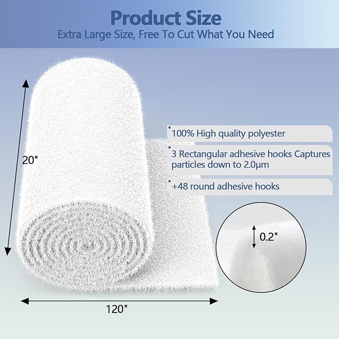 Air Vent Filter White, Electrostatic Vent Filter Material - Image 2