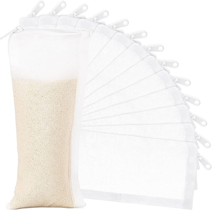 Geiserailie 15 Pieces Aquarium Filter Media Bags 150 Micrometer Fine Filter by Geiserailie
