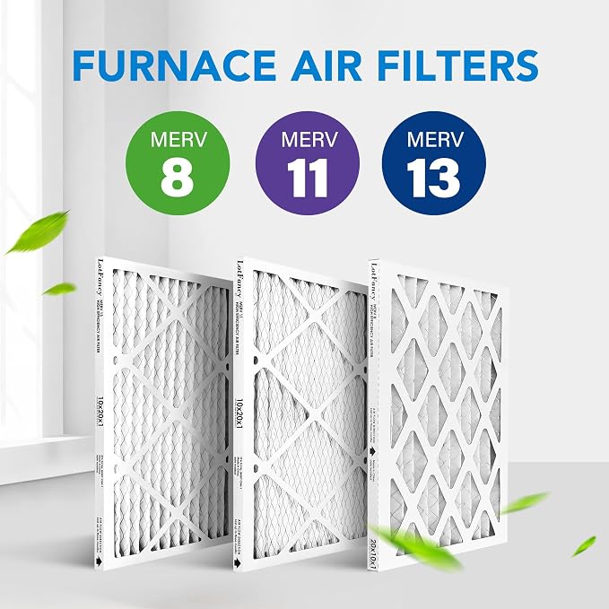 LotFancy 10x20x1 Air Filter MERV 13 6-Pack, Electrostatic Pleated HVAC Furnace - Image 8