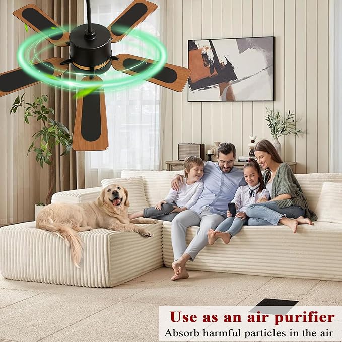 10 Pcs Ceiling Fan Filters for Blades, Fan Air Purifier Pads - Image 4