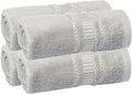 Melissa Linen, Fingertip Towels 4 Pack, 100% Turkish Cotton, Small Hand Towels for Body and Face, 12 x 18 in, Soft and Absorbent, Quick Dry, (Steel Gray Fingertip Hand Towels)