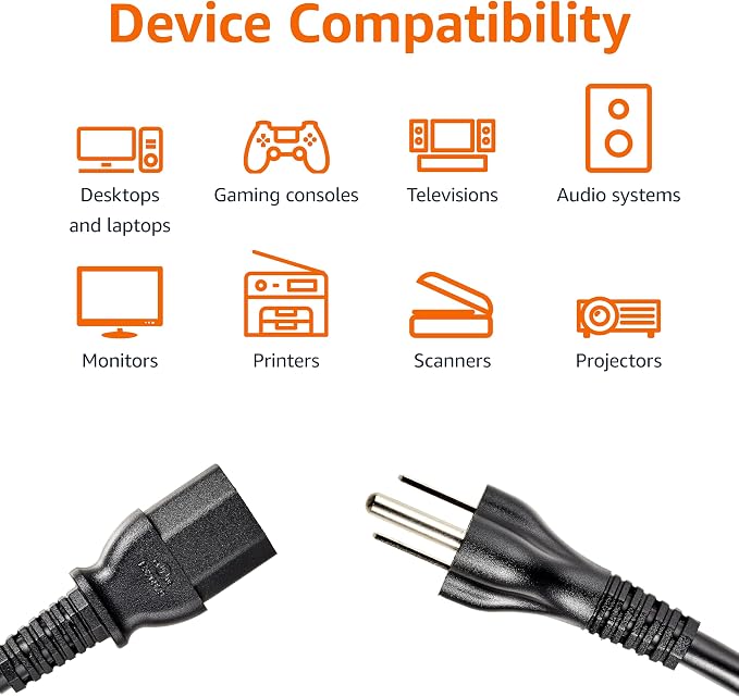 Amazon Basics Replacement Power Cord - Image 4