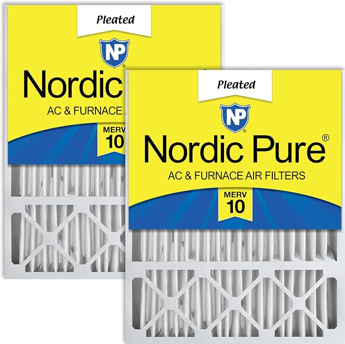 Nordic Pure 16x25x5 Honeywell/Lennox Replacement MERV 10 Air Filters 2 Pack by NordicPure