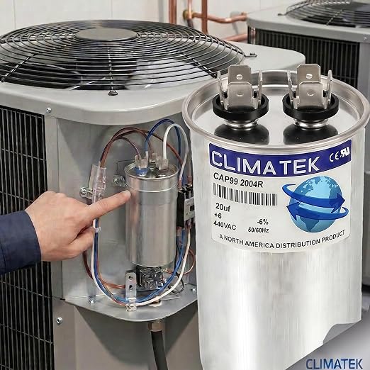 ClimaTek 20 MFD 370/440 Volt VAC Run Round Capacitor CAP99-2004R - Image 4