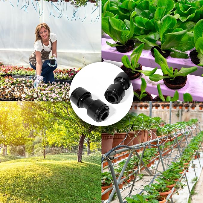 30 Pack Quick Connect 1/4" Drip Irrigation Coupling Connectors, Universal - Image 7