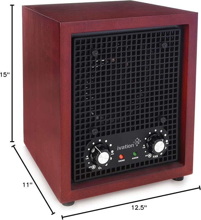 Ivation Ozone Generator Air Purifier, Ionizer & Deodorizer -Purifies Up to 3 - Image 7
