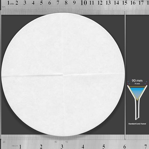 Qualitative Filter Paper 15 cm Quadrant Folded Filter Paper, Qualitative Grade 1 - Image 3