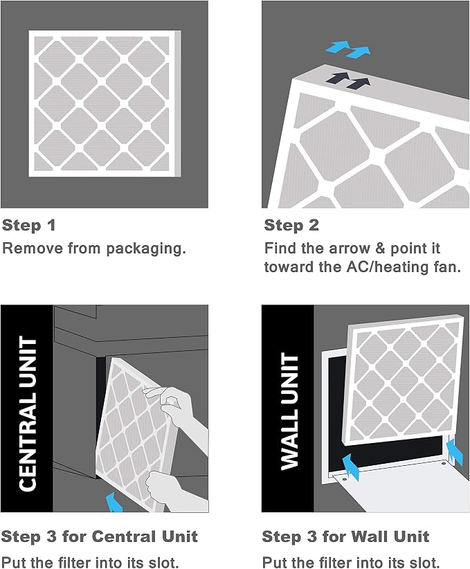 Aerostar 14x18x1 MERV 13 Pleated Air Filter, AC Furnace Air Filter, 4 Pack - Image 6