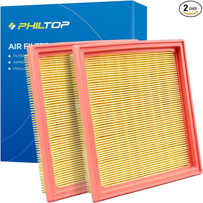 PHILTOP Engine Air Filter, CA10544 2PCS Compatible by PHILTOP