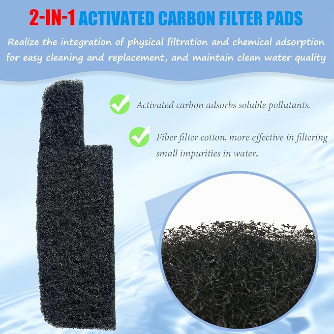 SHIGATSU 4 Set Three-Stage Filters Replacement Media Kit - Image 3