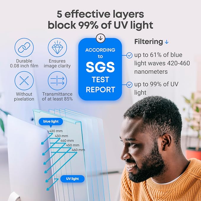 VINTEZ Blue Light Screen Protector Compatible - Image 8
