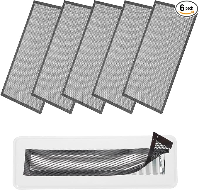 YOKIVE 6 Pcs Magnetic Floor Vent Covers, Floor Register Cover PVC Mesh Air Vent by YOKIVE