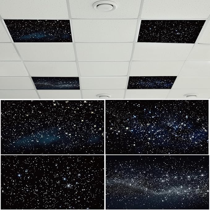 4 Pcs Fluorescent Light Covers by Wiooffen