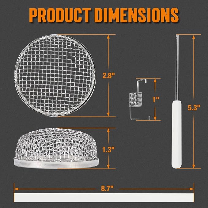 TONDA RV Furnace Vent Screen, Bug Screens Heater Vent Cover - Image 2