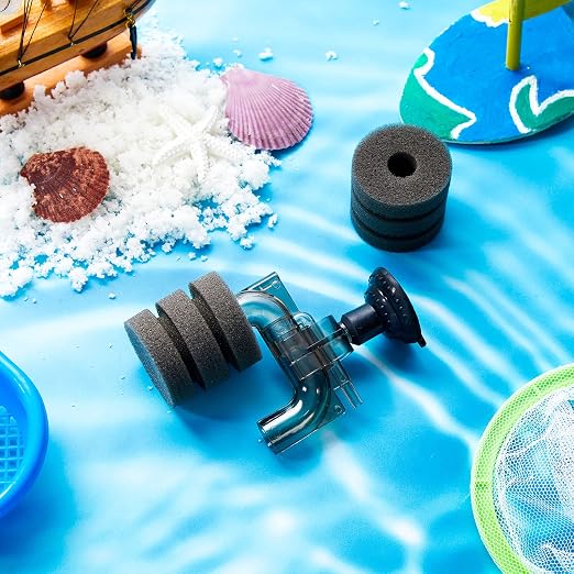 Riakrum 2 Pieces Mini Aquarium Single Sponge Filter Submersible Foam Filter - Image 7
