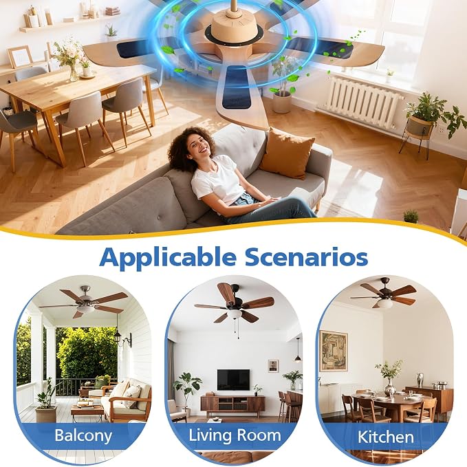 20 Pack Ceiling Fan Filters for Blades, Activated Coconut Shell Carbon Fan - Image 12