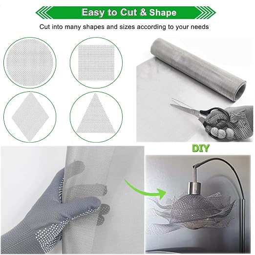20mesh Stainless Steel Mesh Screen, 15.7"x78.7" Metal Mesh Screen, 1mm Hole - Image 5