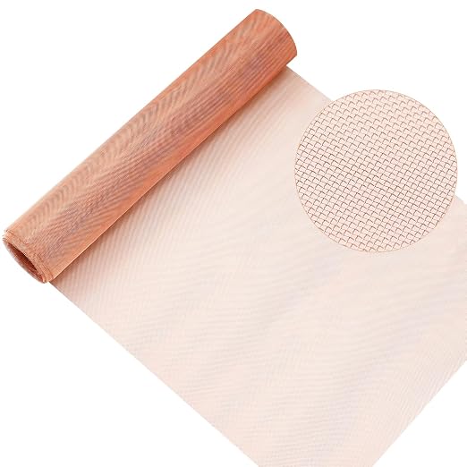 Therwen 36 Inch x 35 ft Copper Mesh Screen 99.9% Pure Copper 40 Mesh Roll Wire by Therwen