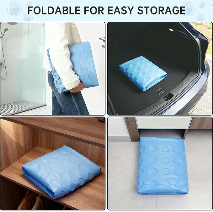 Portable Inflatable Bathtub with Electric Air Pump, Foldable Portable Freestanding Tub, Built-in Water Pillow & Back Support, Cup Holder, Insulated PVC, Includes Repair Patches for Indoor/Outdoor Use