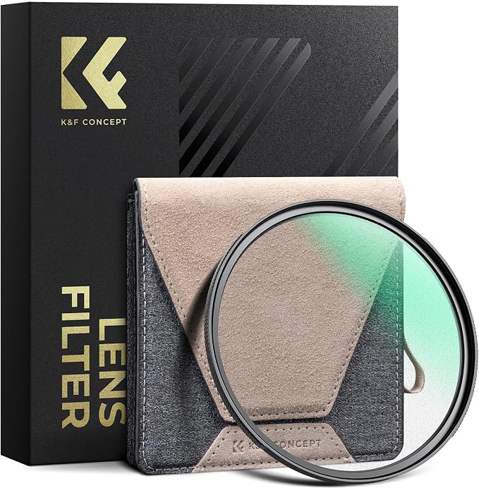 K&F CONCEPT 77mm Black Diffusion 1/8 Filter Mist Cinematic Effect Black by KFCONCEPT