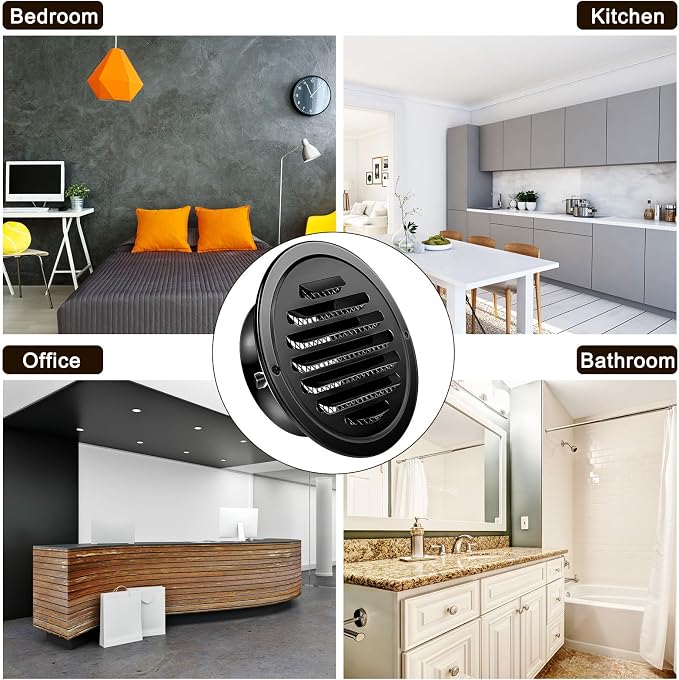 Zonon 18 Pcs Stainless Steel Soffit Vents 4 Inch Round Dryer Vent Cover - Image 6