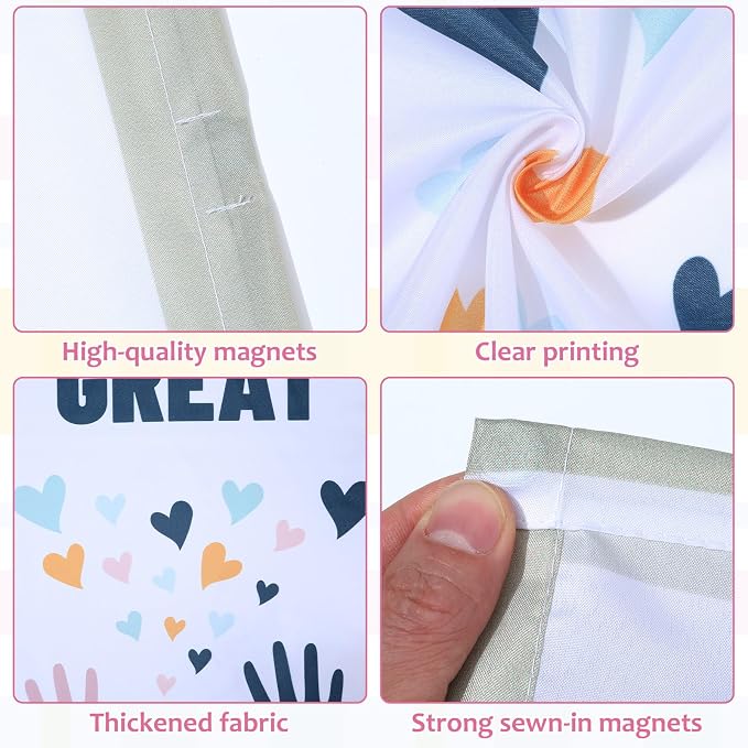 QOUBAI 6 Pcs Fluorescent Light Covers, 4 x 2 Ft Magnetic Light Filters - Image 3