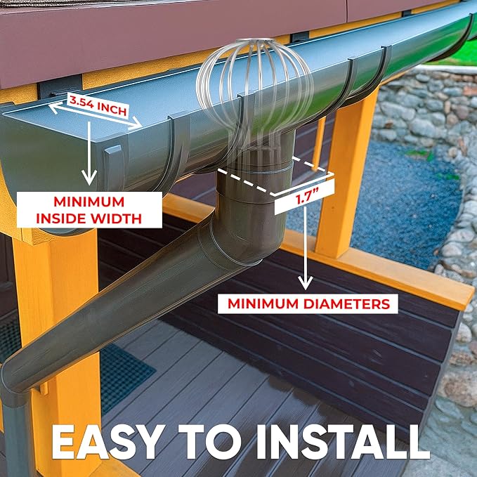 Gutter Guard, 304 Stainless Steel Roof Drain Cover, Anti-Clogging Filter - Image 4