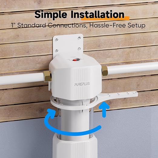 PUREPLUS Whole House Water Filtration System, 10″ × 4.5″ Housing, 1″ NPT - Image 5